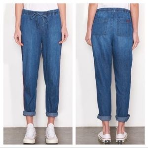 Sundry Chambray Loved Elastic Waist Summer Denim Pant Size 2 Size M